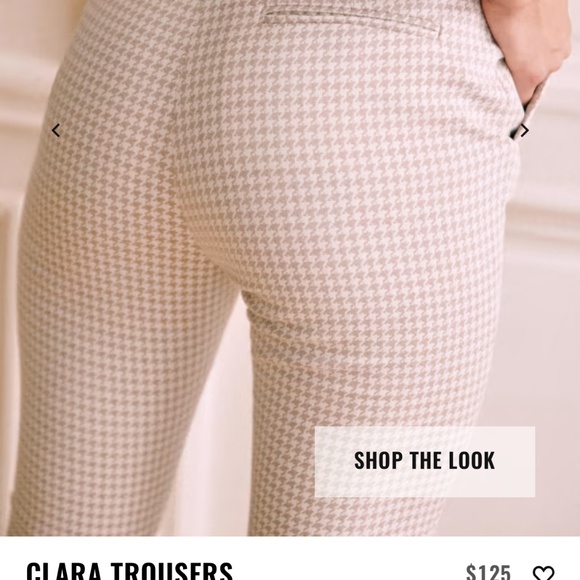 Sezane Clara Heringbone Trousers - Picture 2 of 7